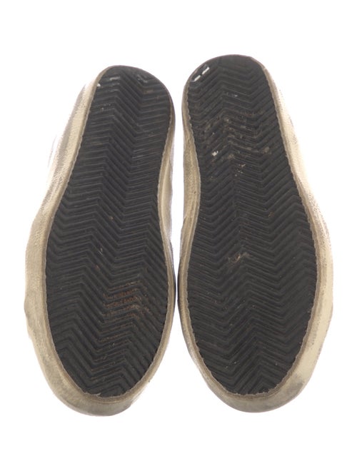 Golden Goose Leather Colorblock Pattern Sneakers