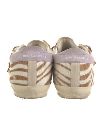 Golden Goose Ponyhair Animal Print Sneakers