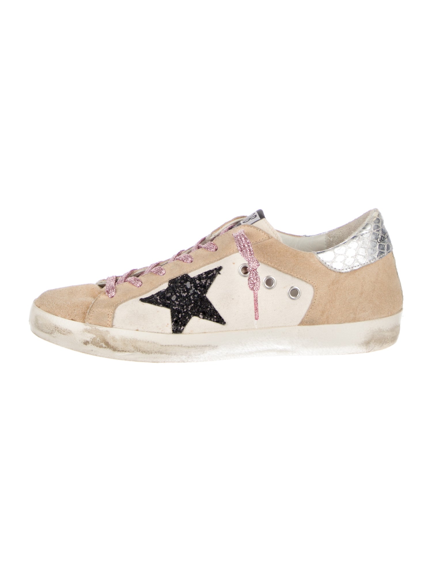 Golden Goose Suede Printed Sneakers