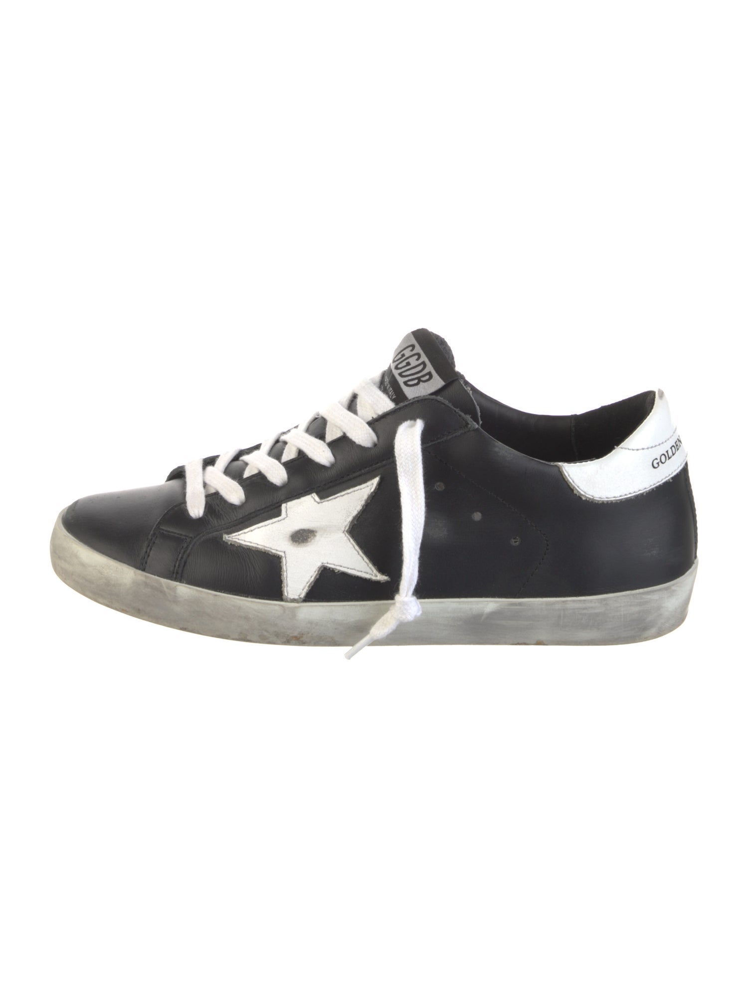 Golden Goose Leather Distressed Accents Sneakers