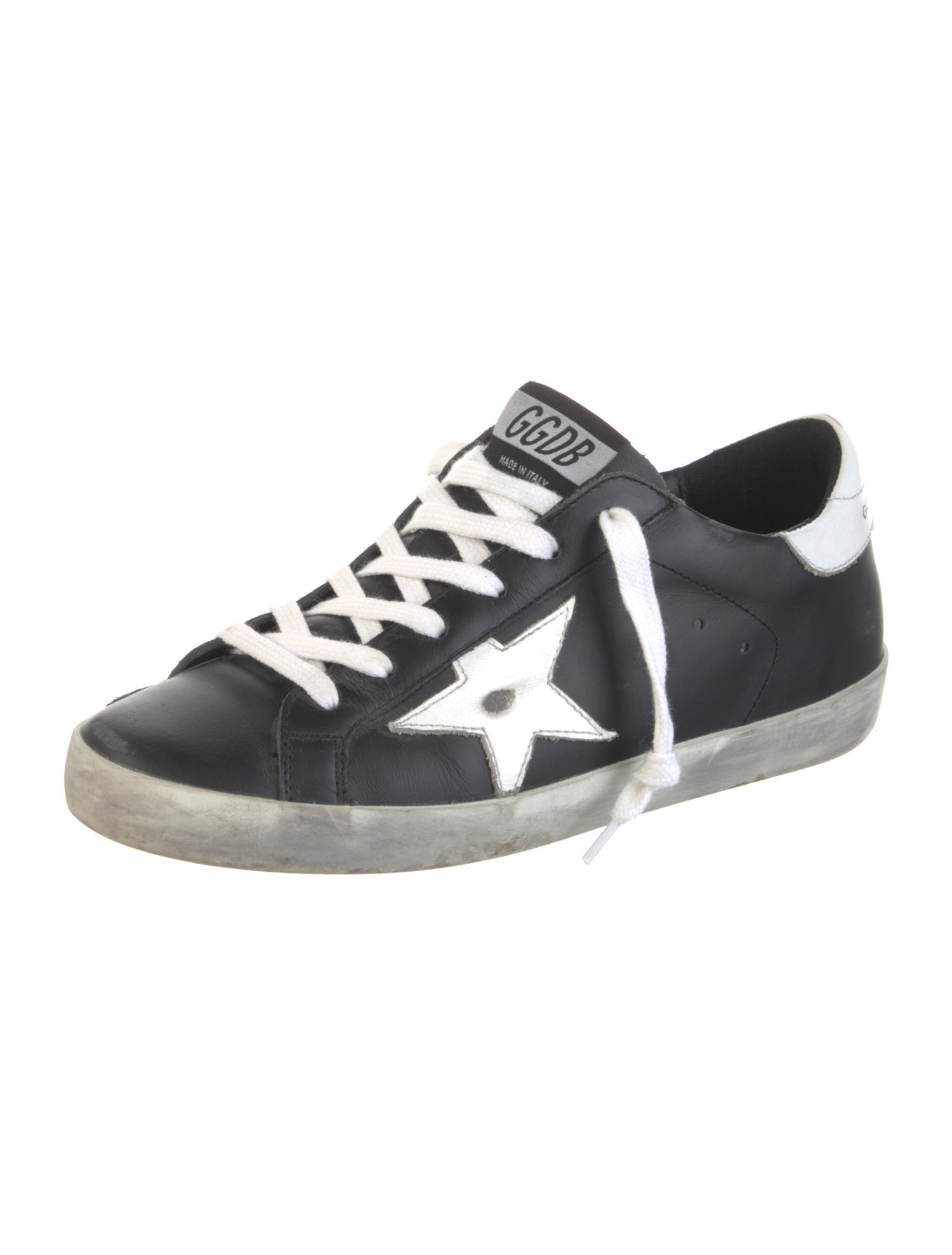 Golden Goose Leather Distressed Accents Sneakers