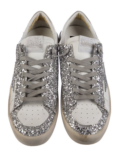 Golden Goose Glitter Colorblock Pattern Sneakers