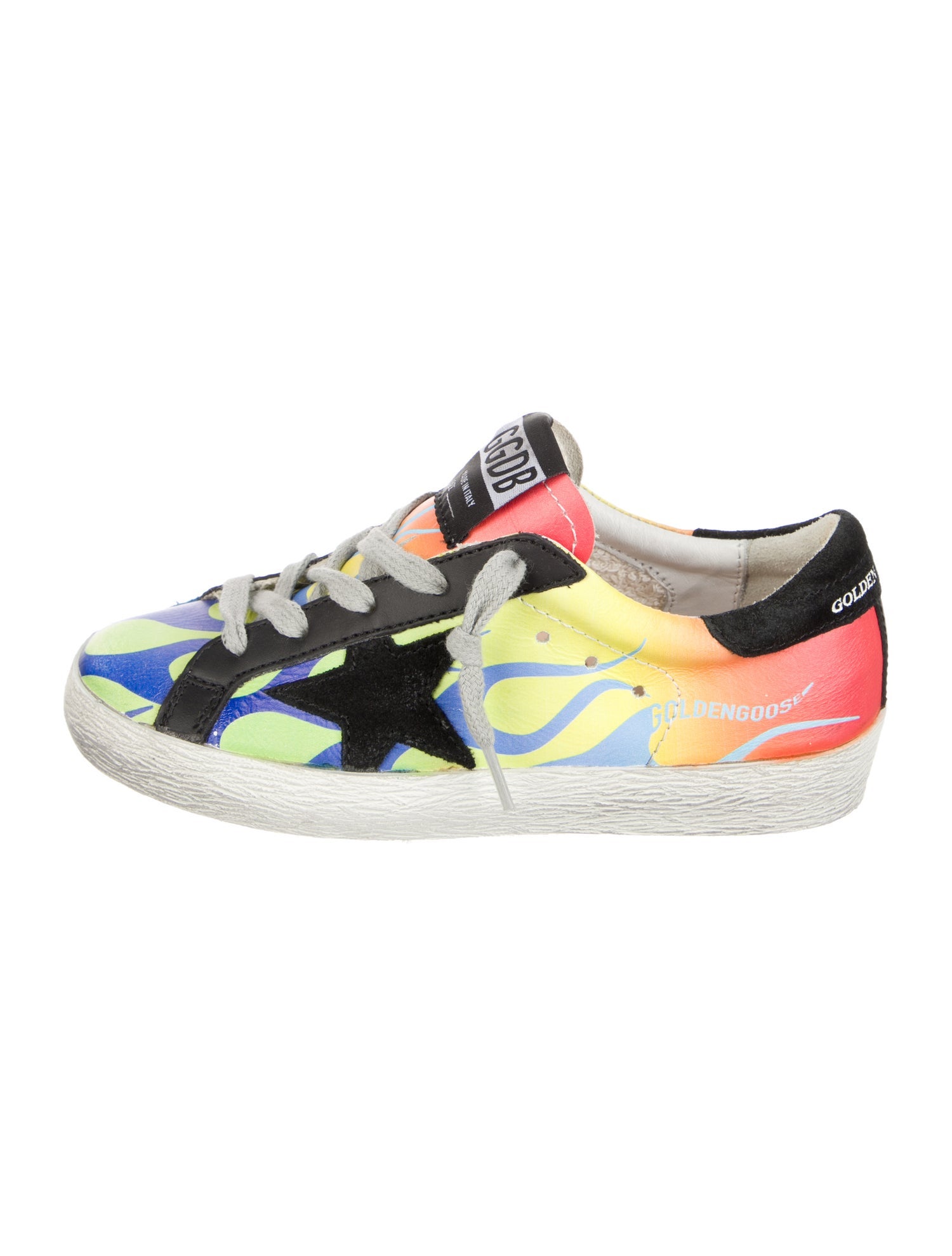 Golden Goose Boys' Flame Print Low Top Sneakers