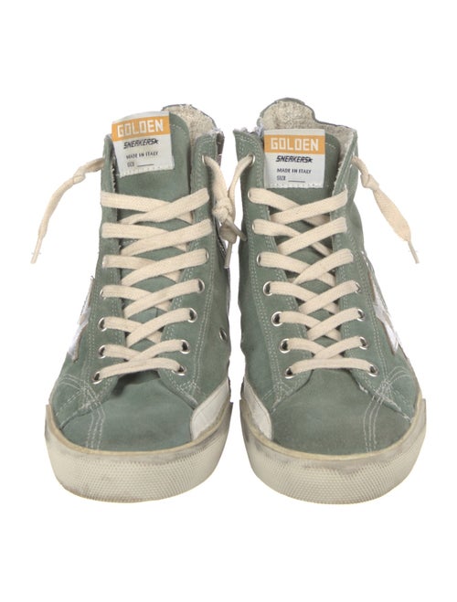 Golden Goose Suede Distressed Accents Sneakers