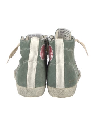 Golden Goose Suede Distressed Accents Sneakers