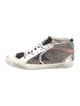 Golden Goose Leather Printed Sneakers