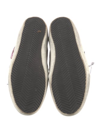 Golden Goose Leather Printed Sneakers