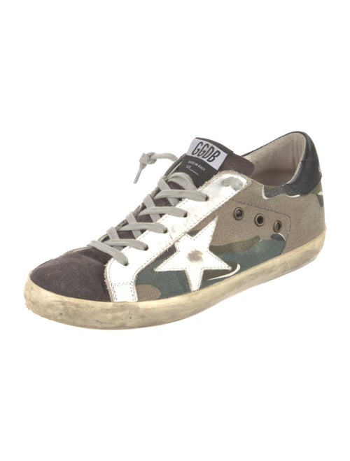 Golden Goose Canvas Printed Sneakers