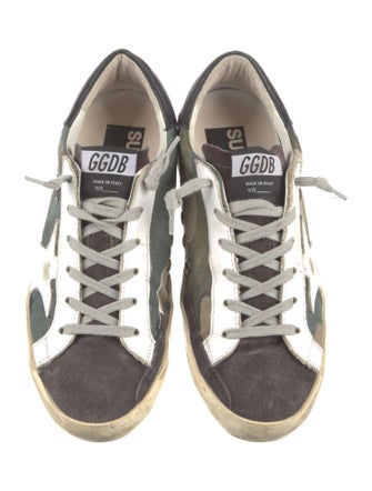 Golden Goose Canvas Printed Sneakers