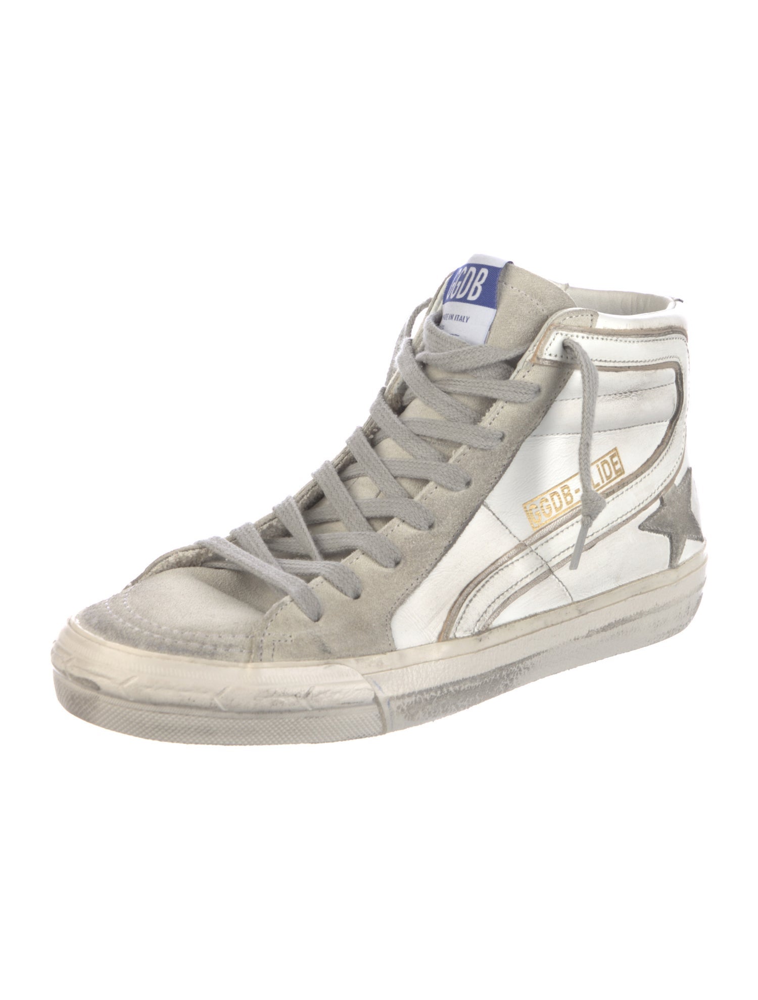 Golden Goose Leather Distressed Accents Sneakers