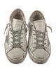 Golden Goose Leather Printed Sneakers