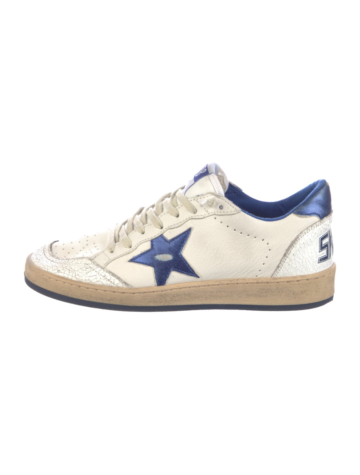 Golden Goose Leather Printed Sneakers