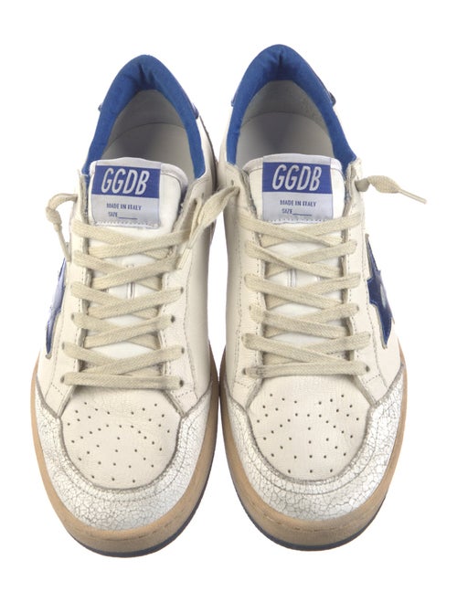 Golden Goose Leather Printed Sneakers