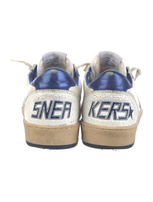 Golden Goose Leather Printed Sneakers