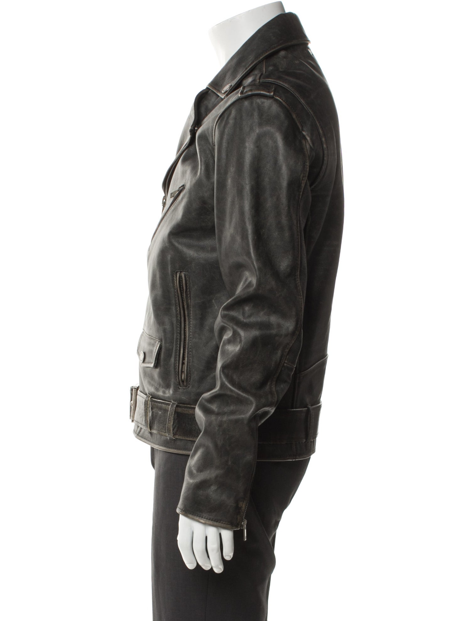 Golden Goose Leather Moto Jacket