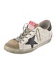 Golden Goose Leather Animal Print Sneakers