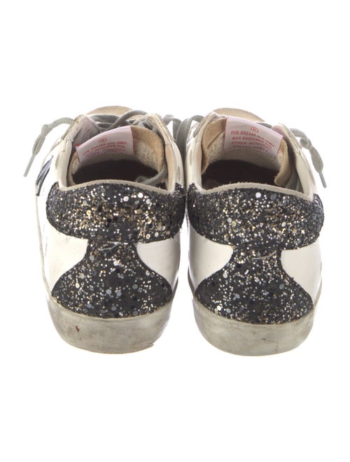 Golden Goose Leather Animal Print Sneakers