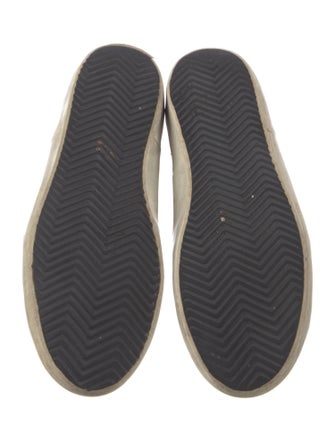 Golden Goose Leather Animal Print Sneakers