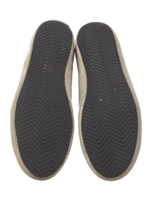 Golden Goose Leather Animal Print Sneakers