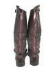Golden Goose Leather Distressed Accents Riding Boots