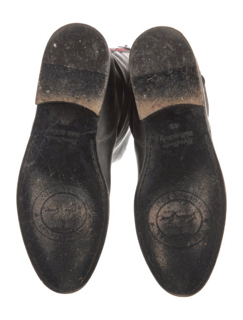 Golden Goose Leather Distressed Accents Riding Boots