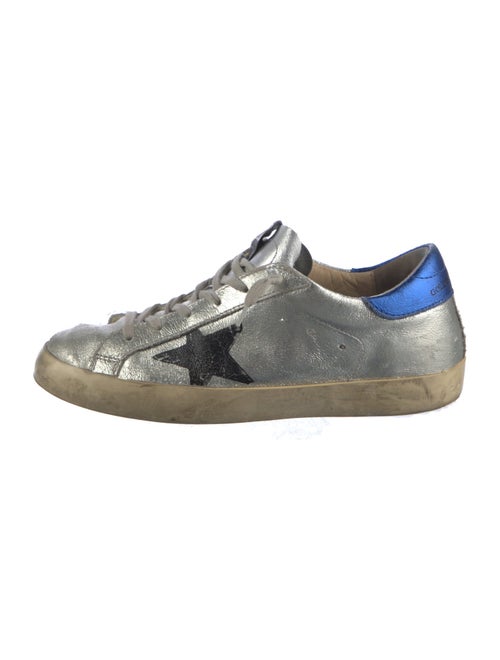 Golden Goose Leather Distressed Accents Sneakers