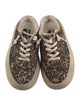 Golden Goose Ponyhair Animal Print Sneakers