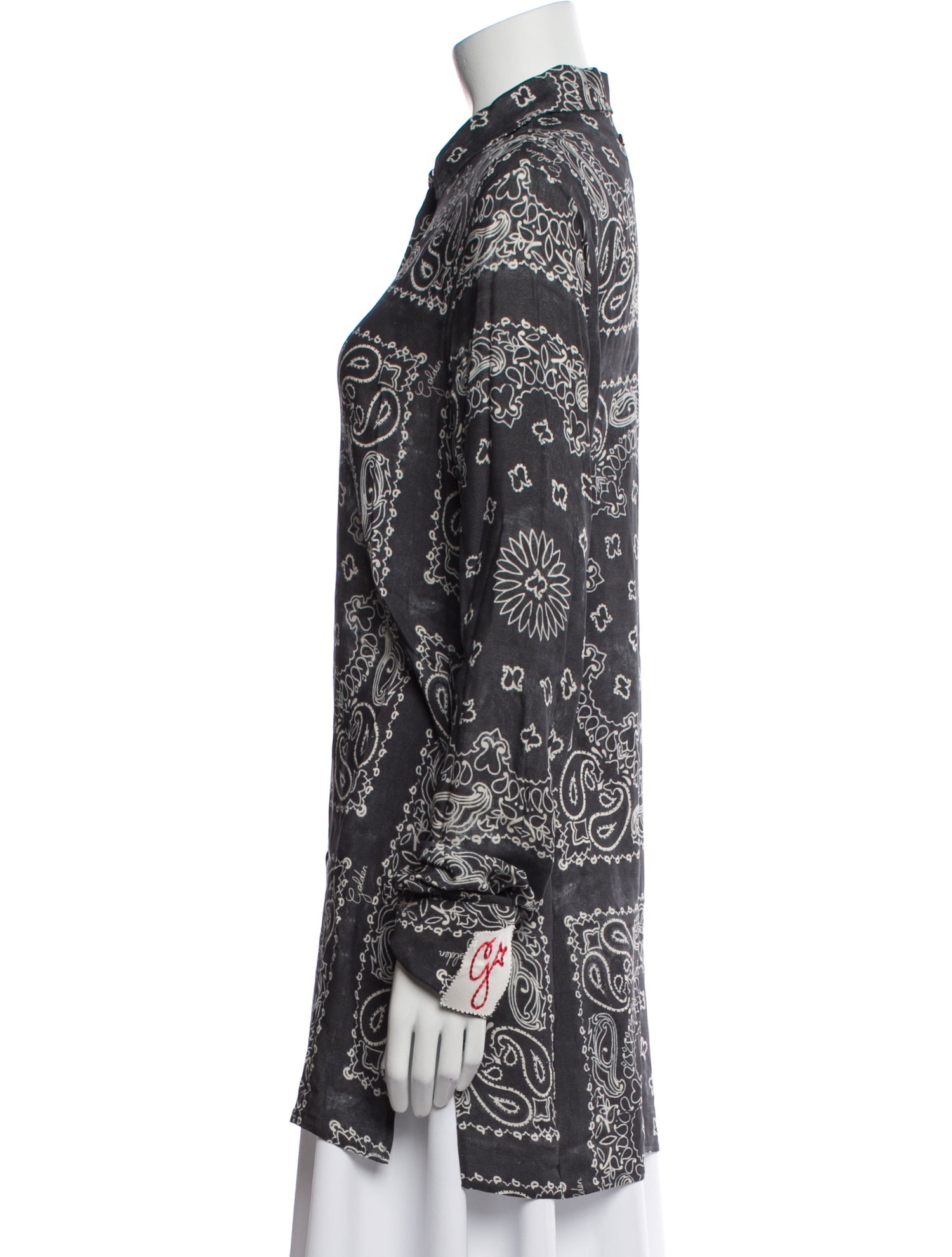 Golden Goose Paisley Print Long Sleeve Tunic