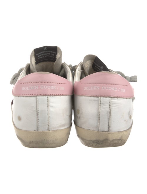 Golden Goose Leather Colorblock Pattern Sneakers