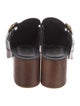 Golden Goose Leather Colorblock Pattern Clogs