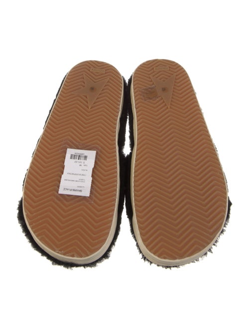 Golden Goose Shearling Distressed Accents Slides