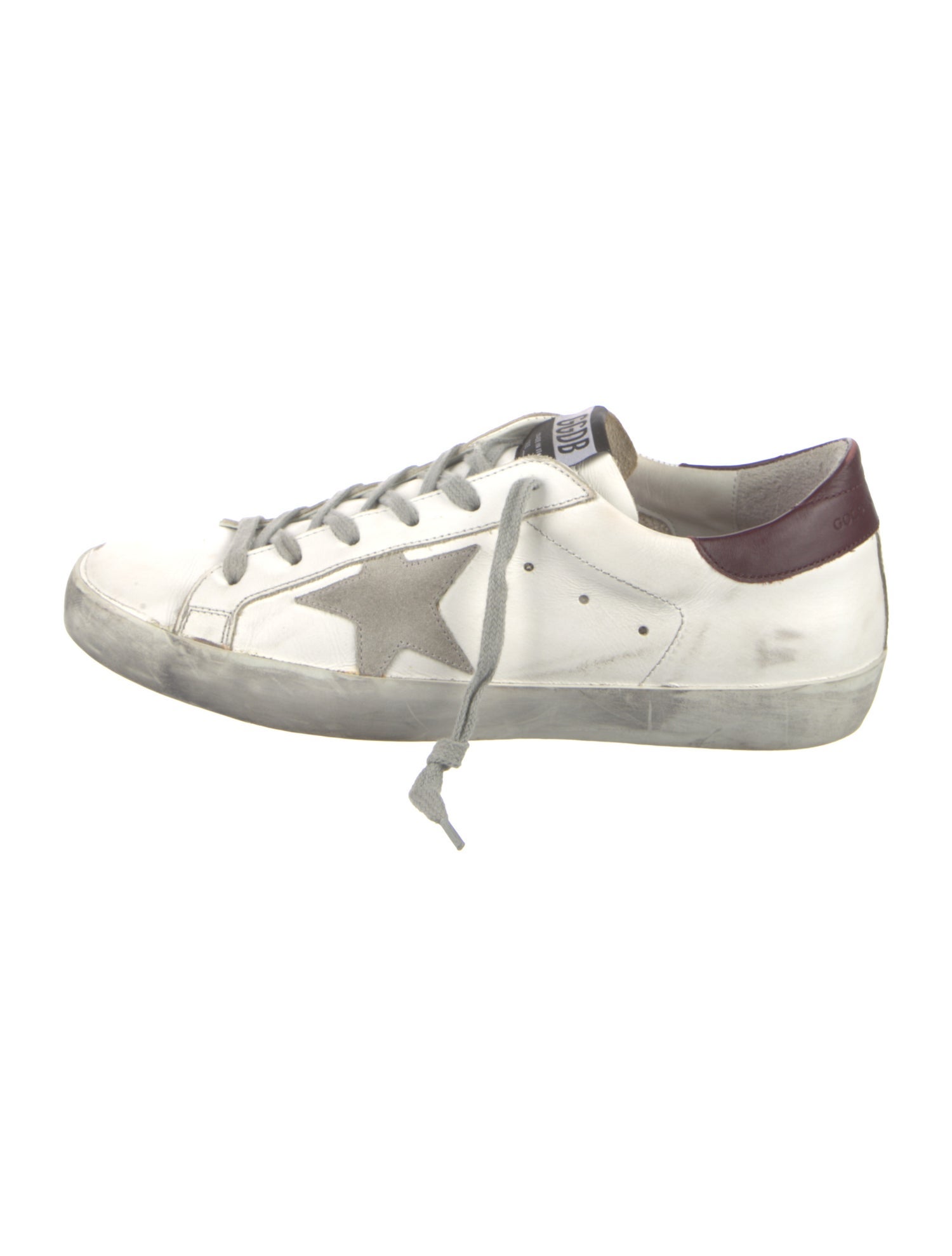 Golden Goose Leather Printed Sneakers