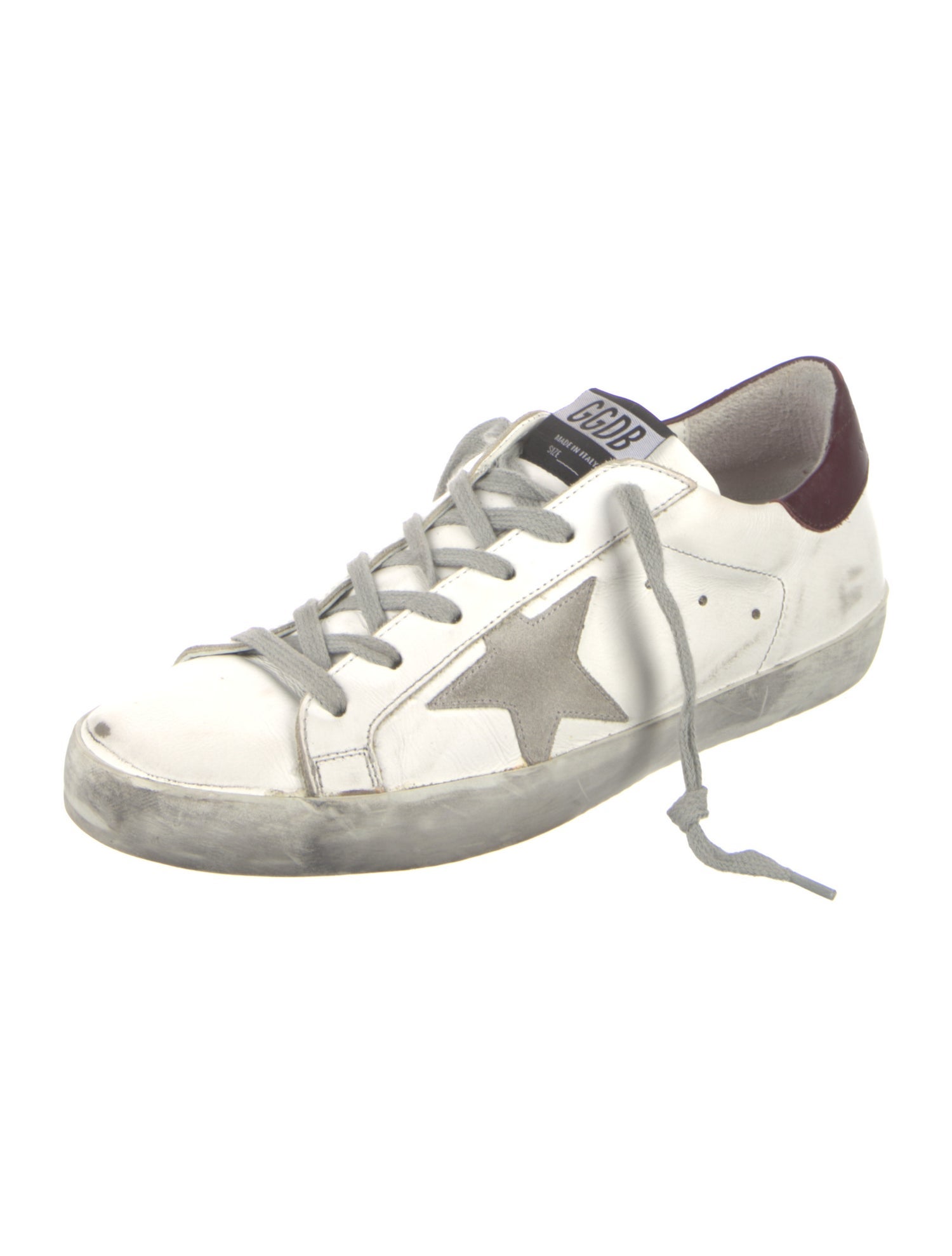 Golden Goose Leather Printed Sneakers
