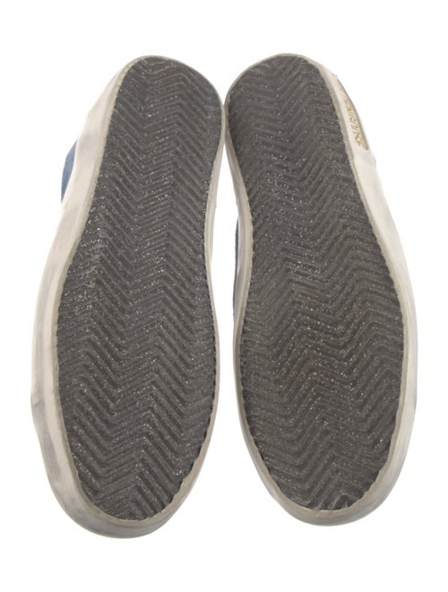 Golden Goose Suede Colorblock Pattern Sneakers