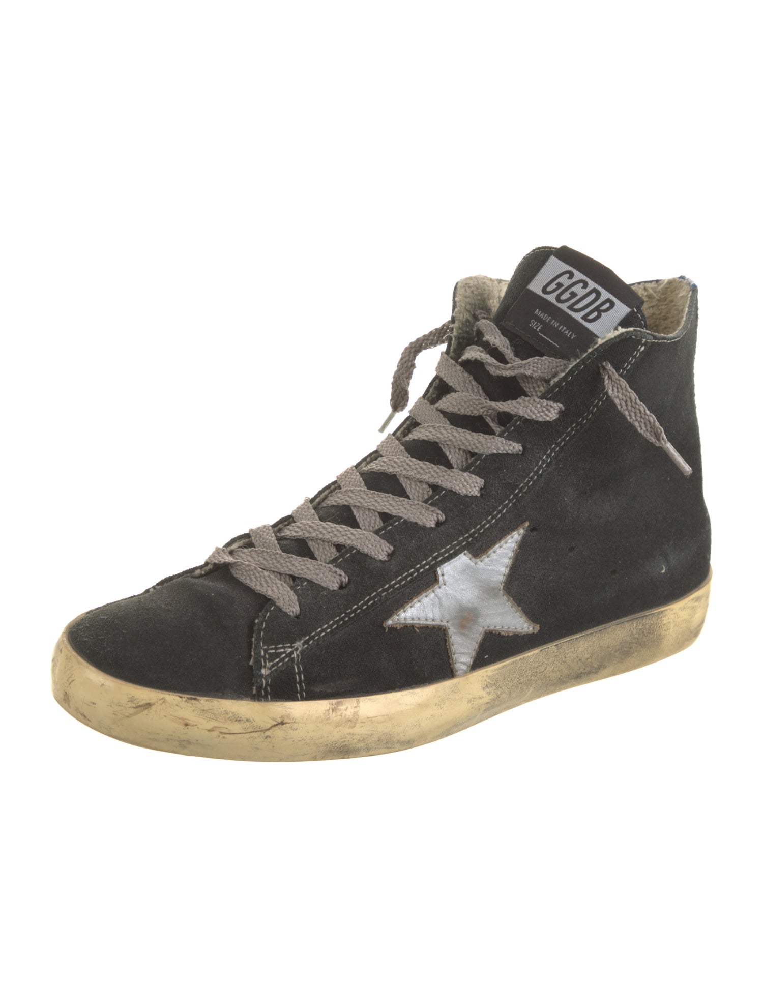 Golden Goose Suede Distressed Accents Sneakers