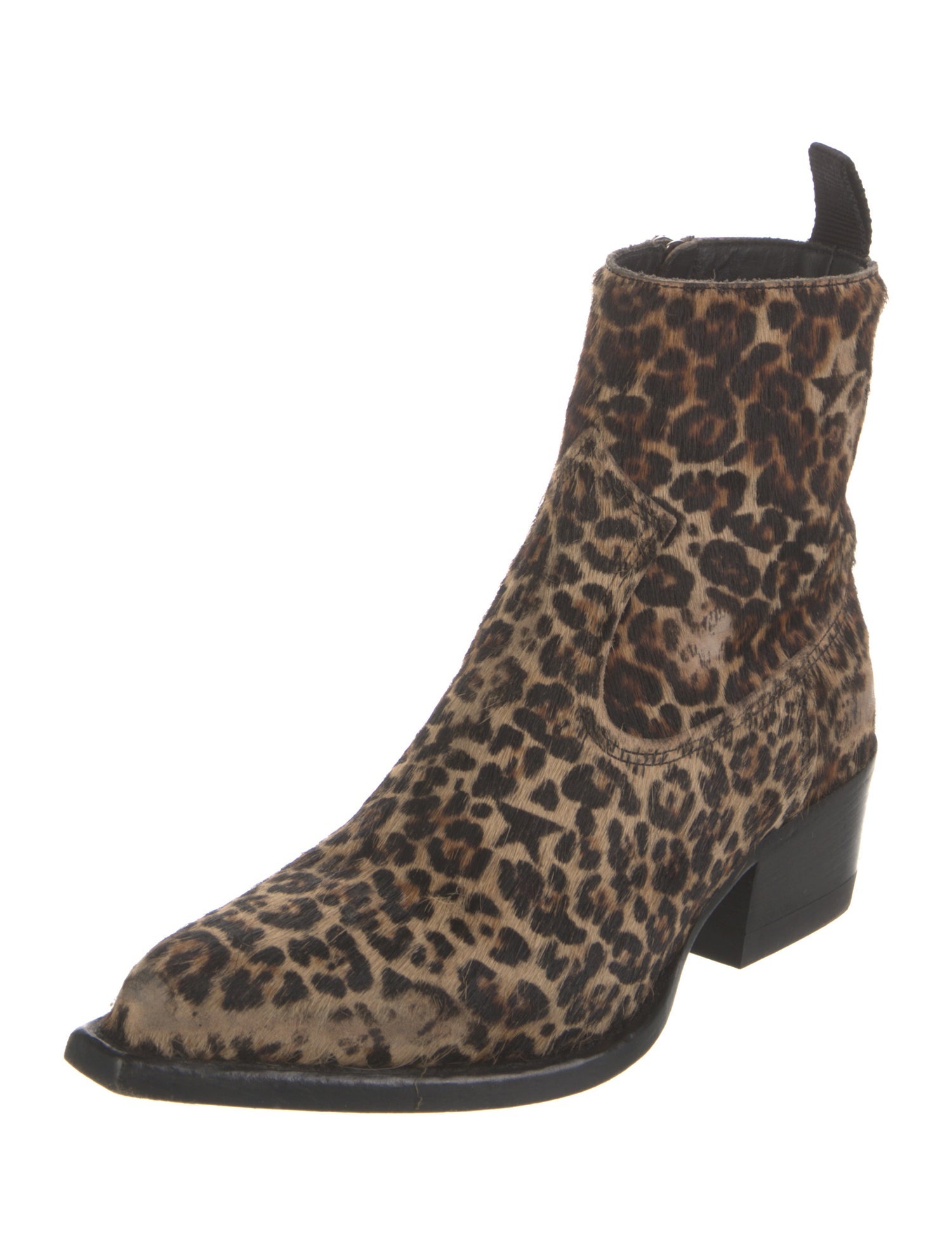 Golden Goose Ponyhair Animal Print Boots