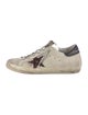 Golden Goose Leather Glitter Accents Sneakers