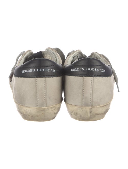 Golden Goose Leather Glitter Accents Sneakers