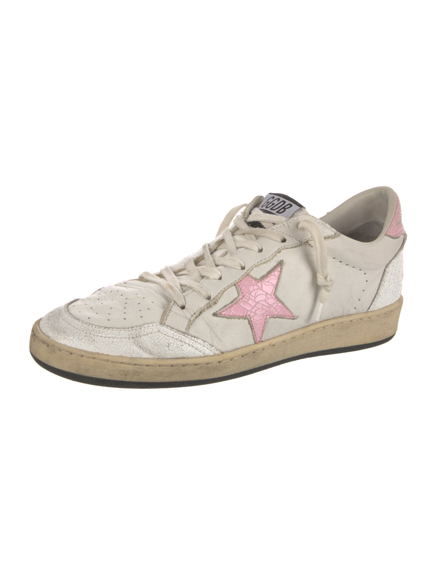 Golden Goose Leather Printed Sneakers