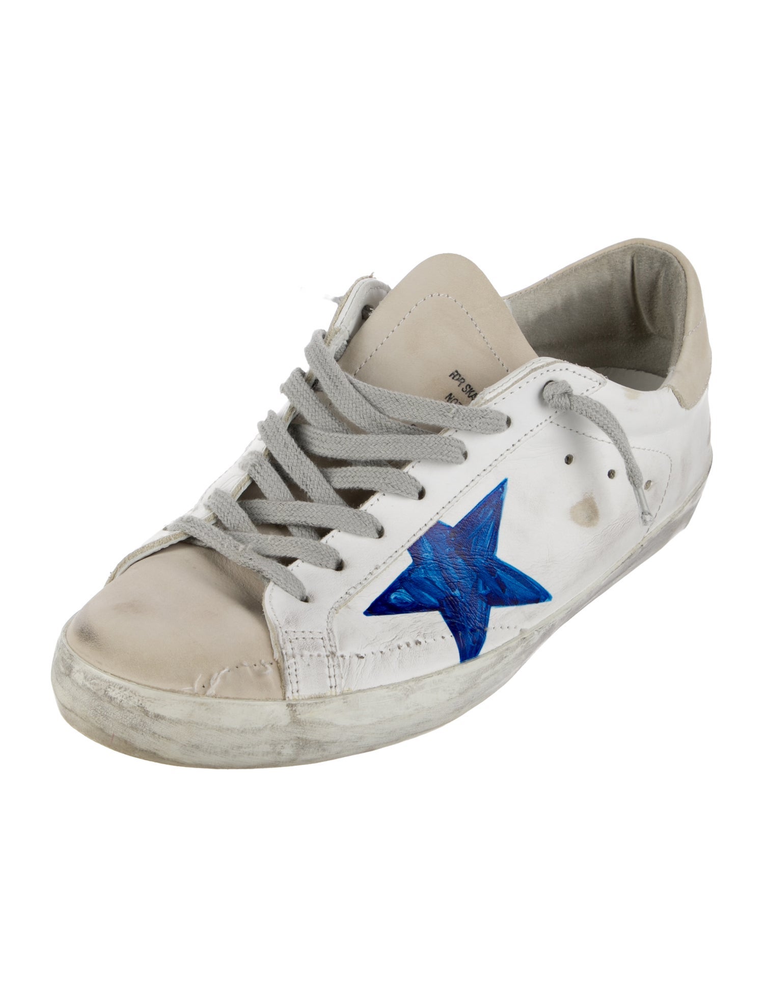 Golden Goose Leather Colorblock Pattern Sneakers