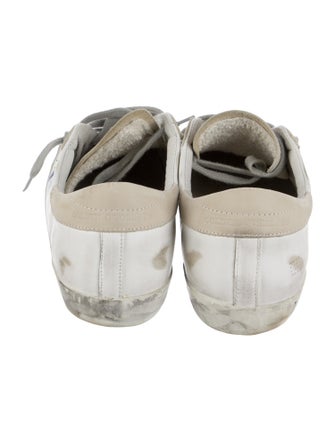 Golden Goose Leather Colorblock Pattern Sneakers