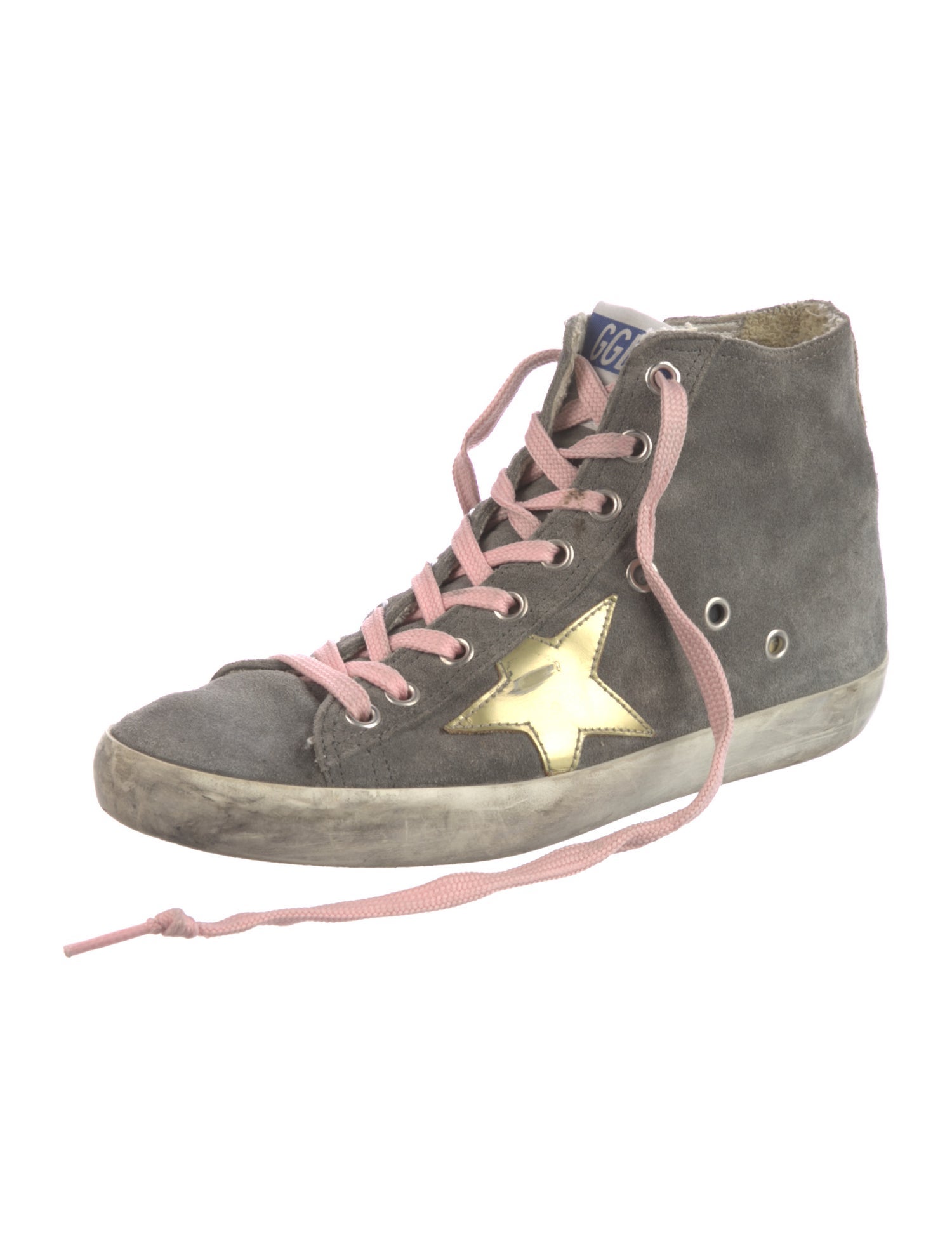 Golden Goose Suede Distressed Accents Sneakers