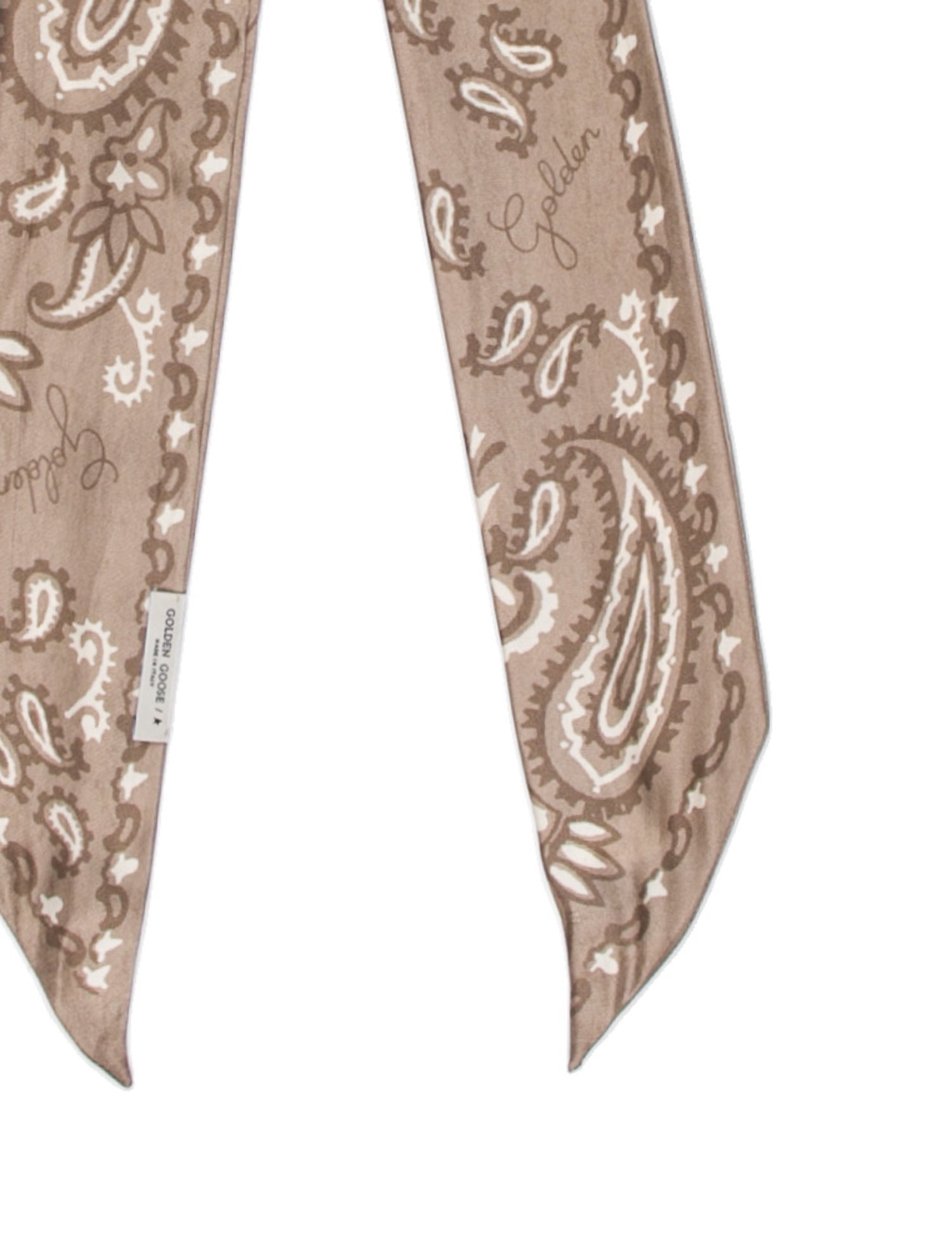 Golden Goose Silk Paisley Print Bandeau