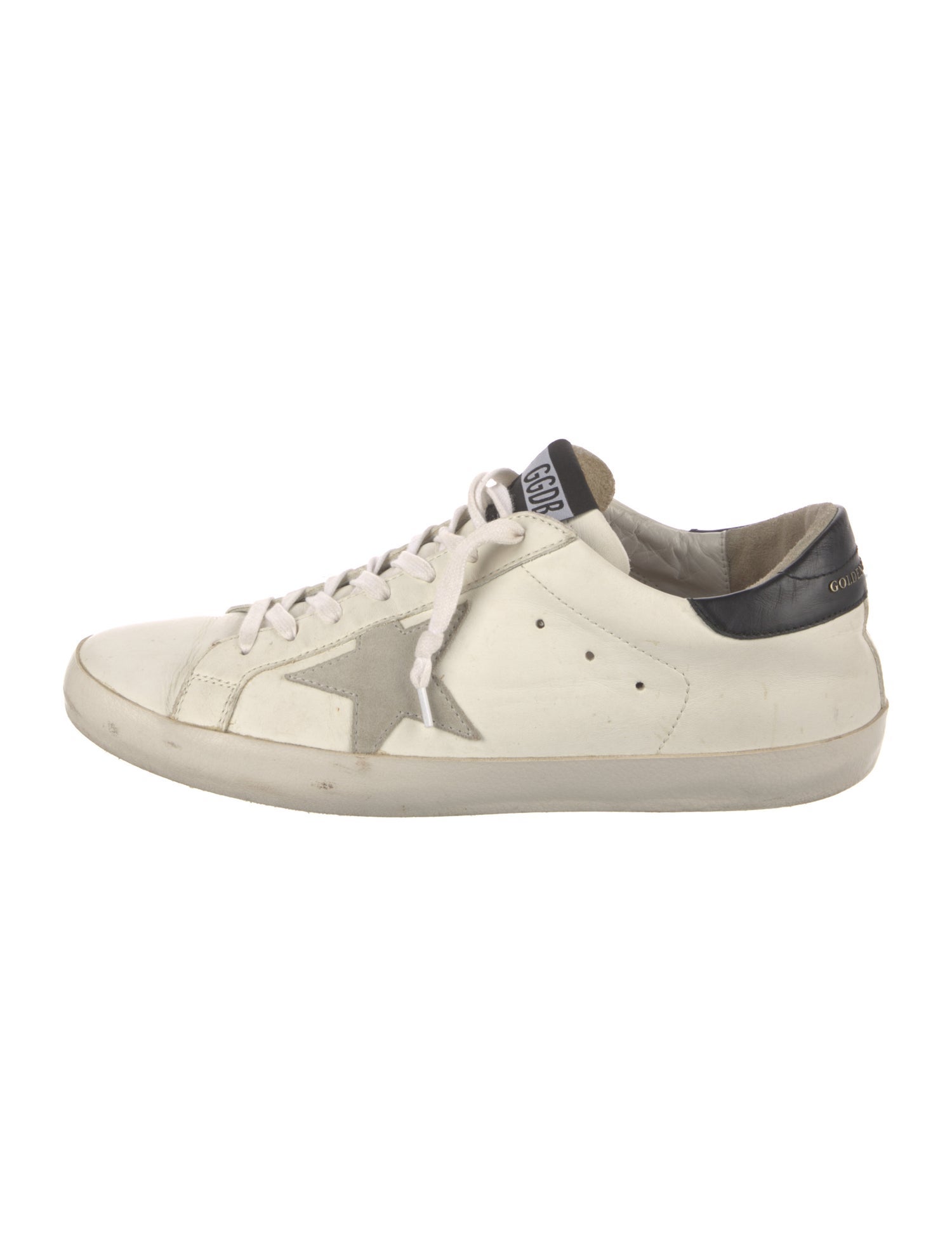 Golden Goose Leather Distressed Accents Sneakers