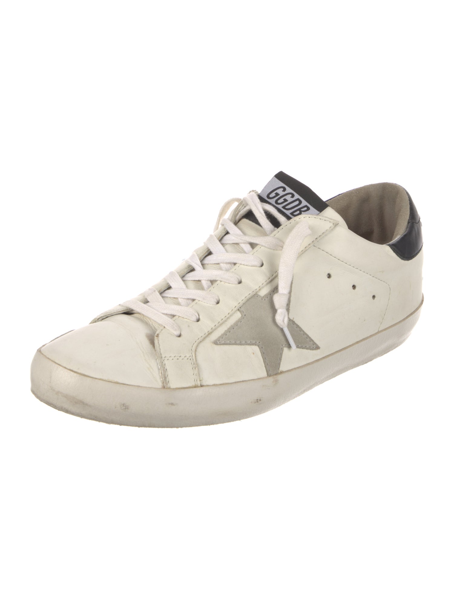 Golden Goose Leather Distressed Accents Sneakers
