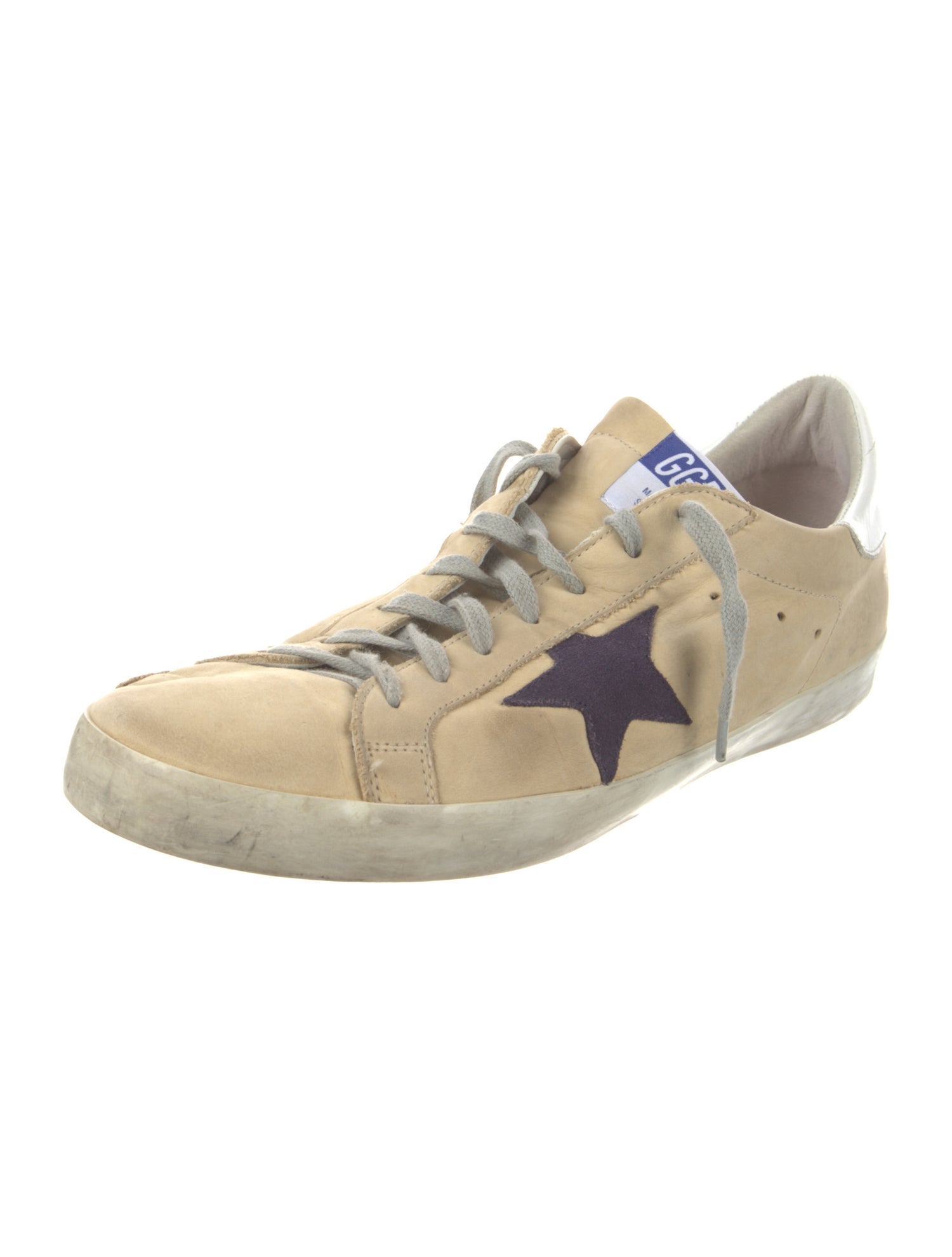 Golden Goose Leather Distressed Accents Sneakers
