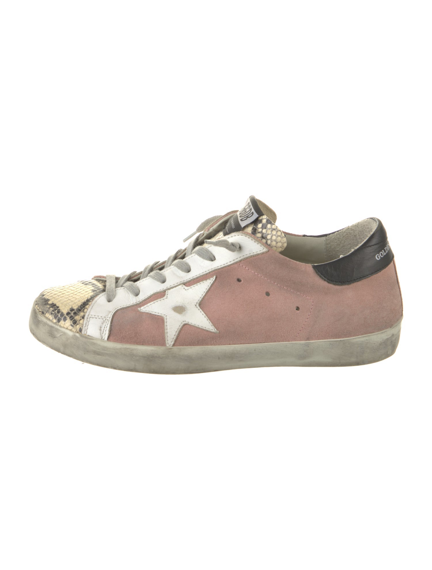 Golden Goose Suede Animal Print Sneakers