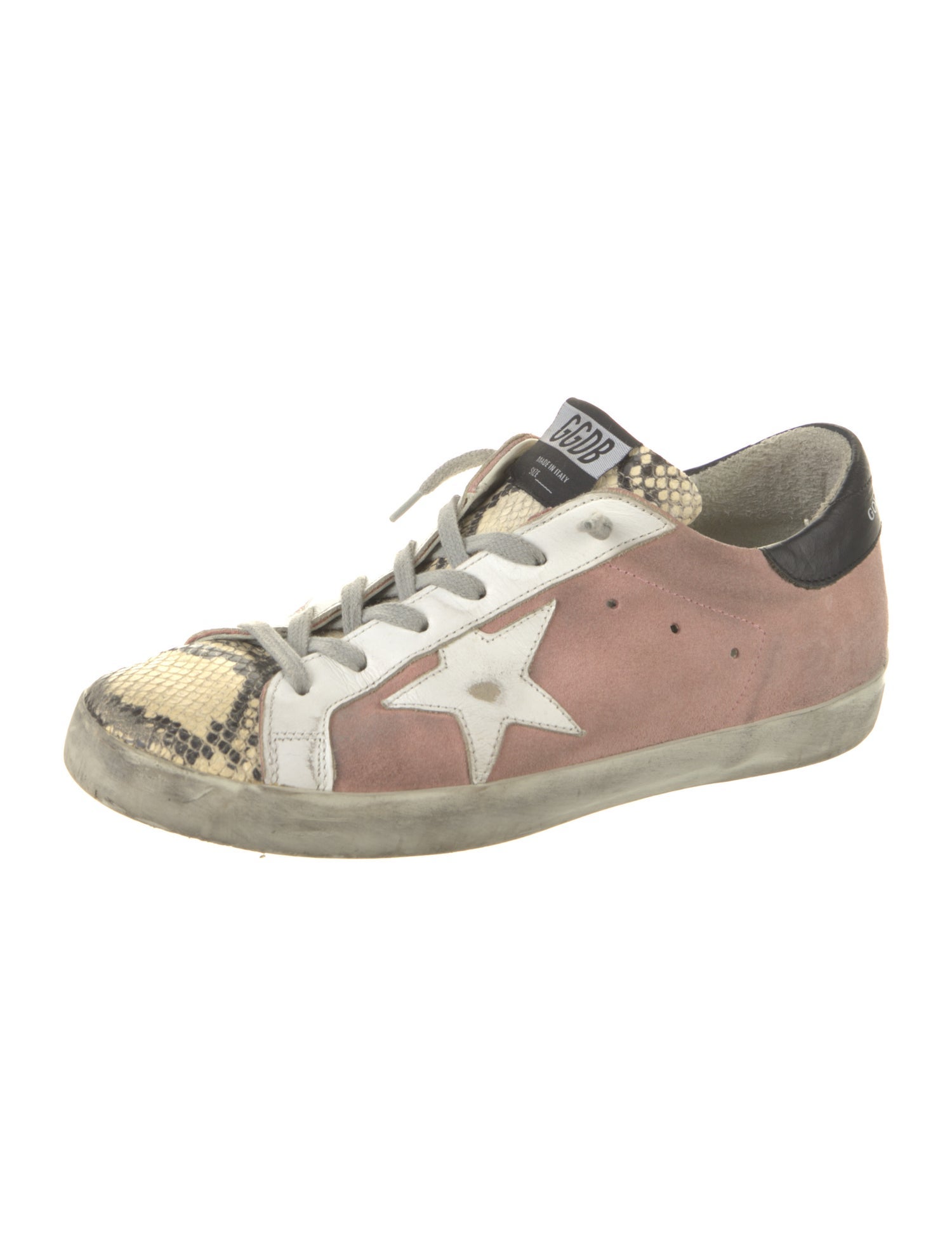Golden Goose Suede Animal Print Sneakers