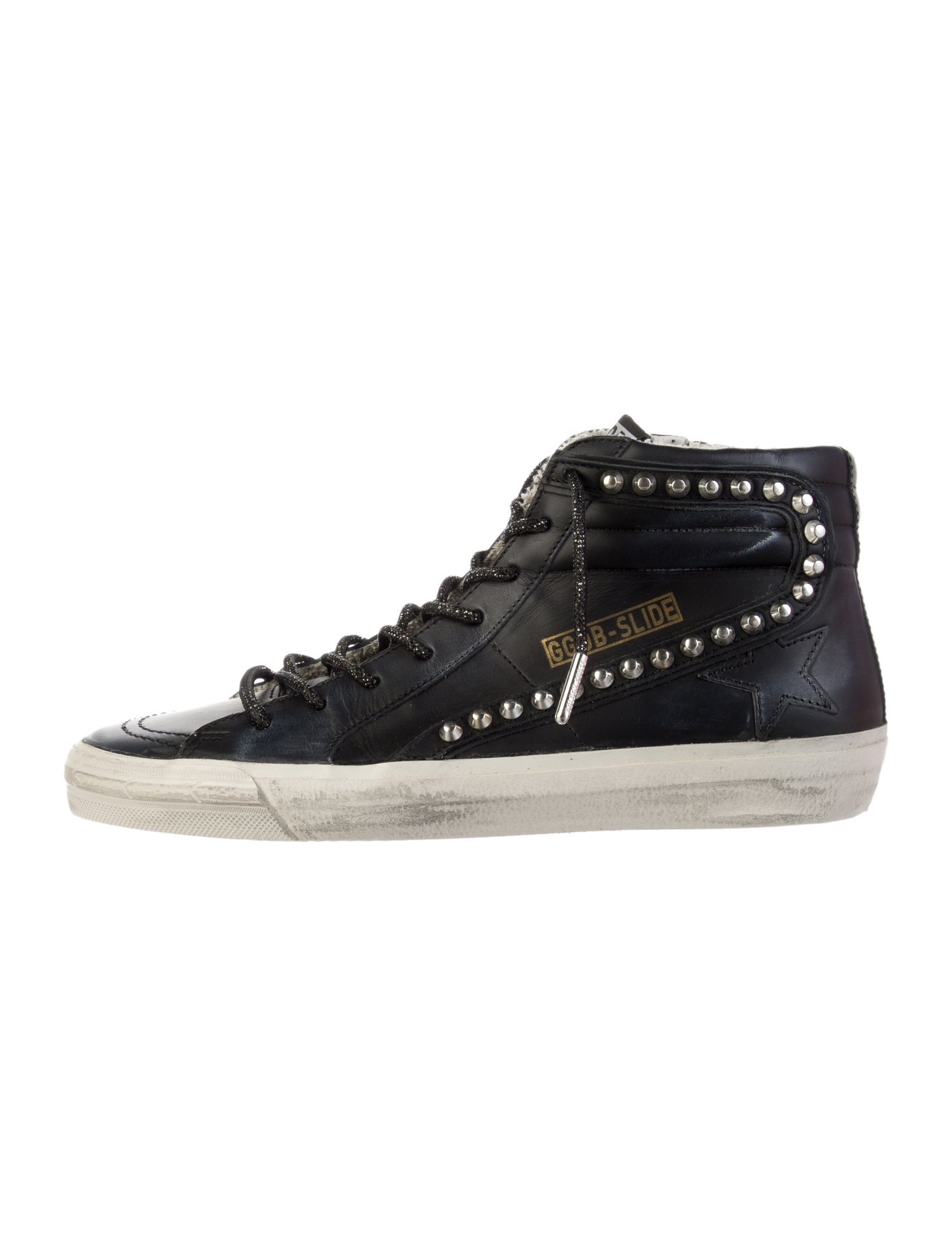 Golden Goose Leather Distressed Accents Sneakers
