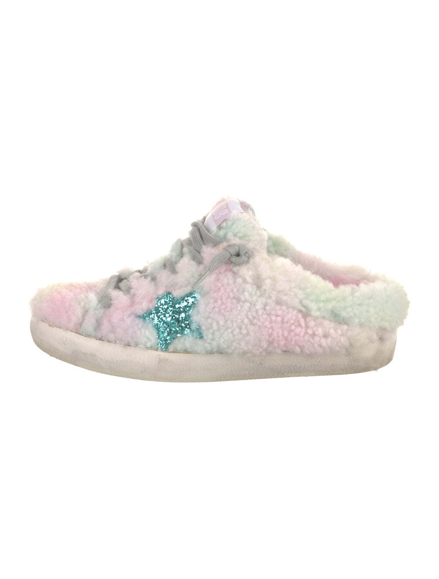 Golden Goose Shearling Printed Sneakers w/ Tags